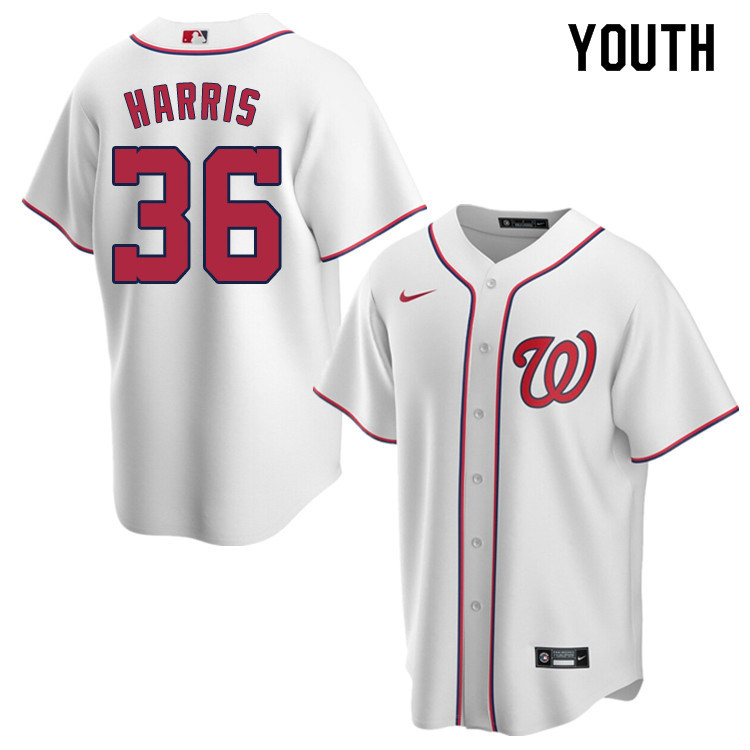 Nike Youth #36 Will Harris Washington Nationals Baseball Jerseys Sale-White